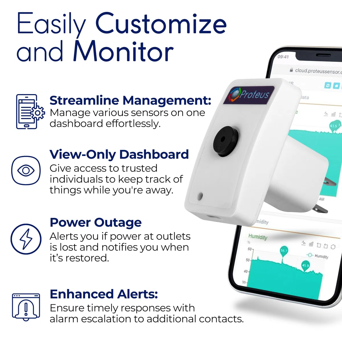Wifi Temperature Humidity sensor with Buzzer and Email/Text Alerts