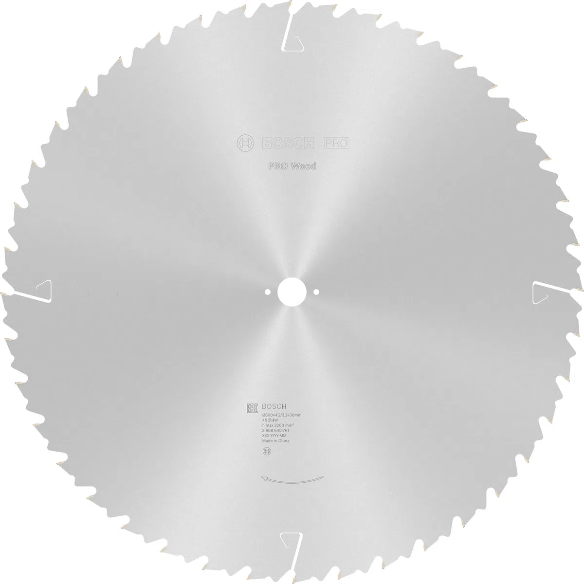 Bosch Accessories Bosch Professional 1x Kreissägeblatt Construct Wood (für Holz, Sägeblatt Ø 600 x 30 x 4,0 mm, 40 Zähne, Zubehör Kreissäge)