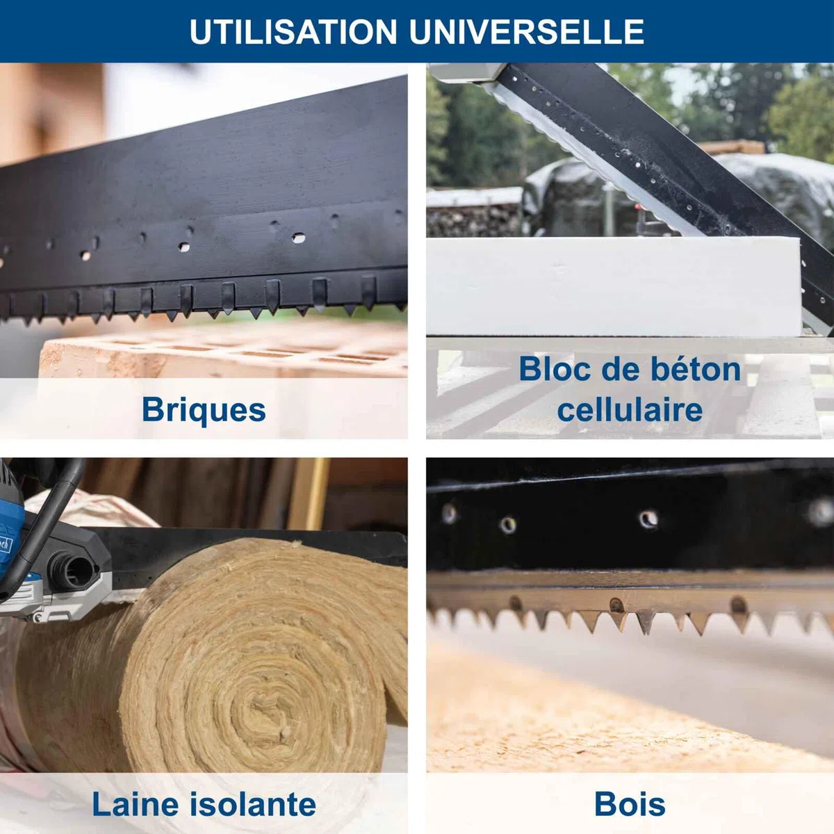 Scheppach Elektro Universalsäge AZE430 Ziegelsäge mit 4m Kabel | Leistung 1500W | Schnittlänge 430mm | Hub 40mm | mit Schnellstopfunktion & Absaugadapter | für Ziegel, Holz, Gasbetonstein & Dämmwolle