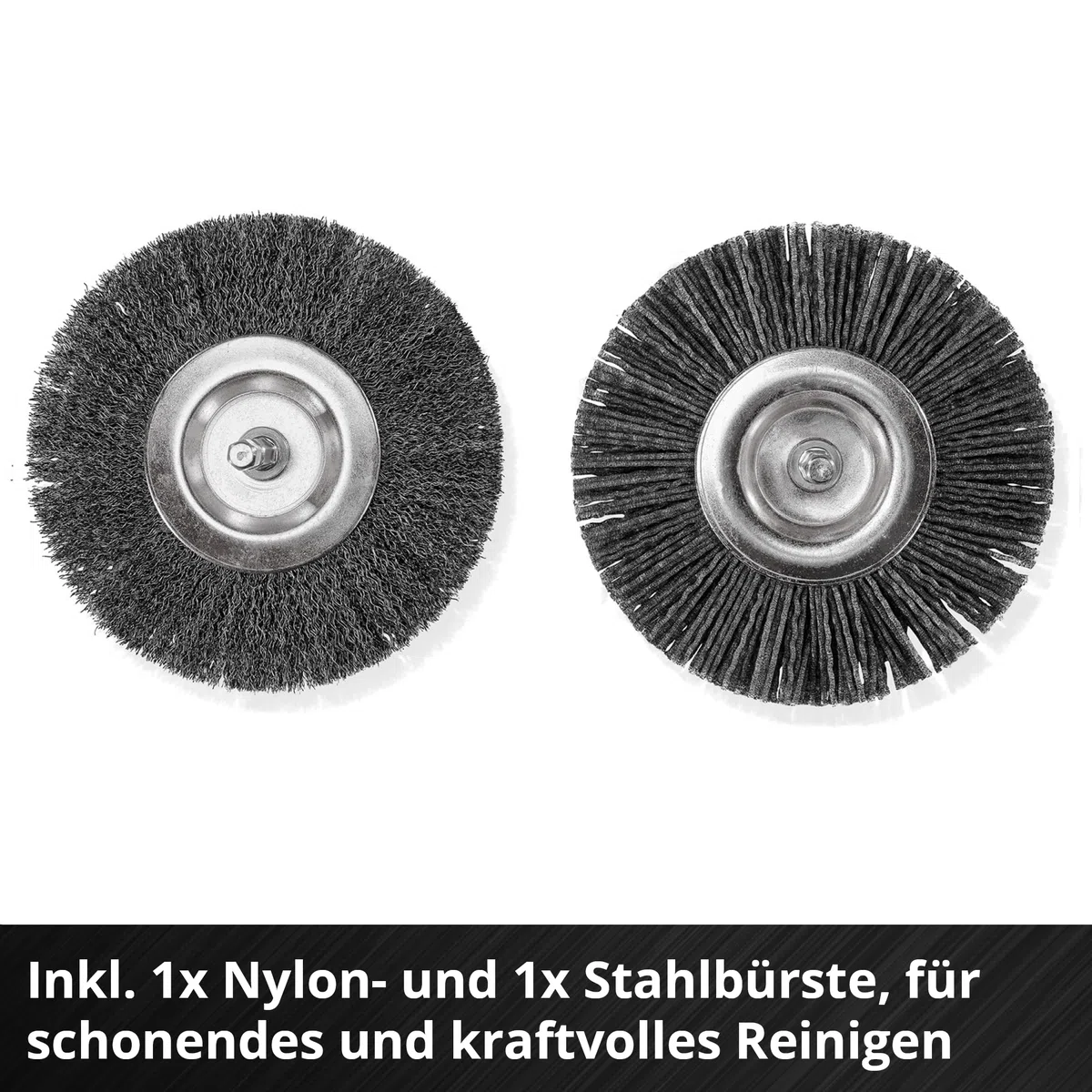 Einhell Akku-Fugenreiniger GE-CC 18/110 Li E-Solo Power X-Change (18 V, Führungsholm teleskopierbar, Zusatzhandgriff, Führungsrad verstellbar, inkl. 2x Bürsten, ohne Akku)
