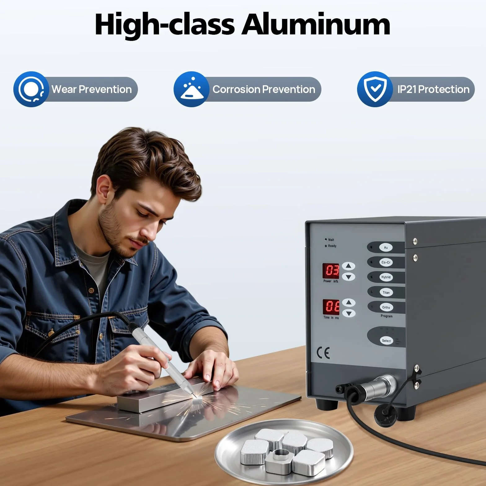 220V 100W Automatische Punktschweißmaschine mit Digitalbildschirm, Puls-Argon-Lichtbogen, tragbare Schmuck-Schweißmaschine für Gold & Silber, LöTmaschine für Schmuckreparatur, 50A-600A