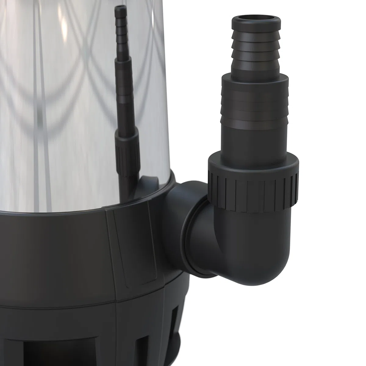 Güde 94679 Schmutzwassertauchpumpe GS 750.1 INOX (4-fach einstellbarer Sensorschalter, Edelstahlmantel, Fördervolumen 15000 l/h), Schwarz, Edelstahl, Blau