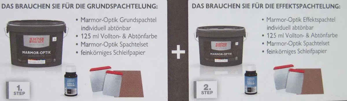 Marmor-Optik Grundspachtel 5 kg Schöner Wohnen