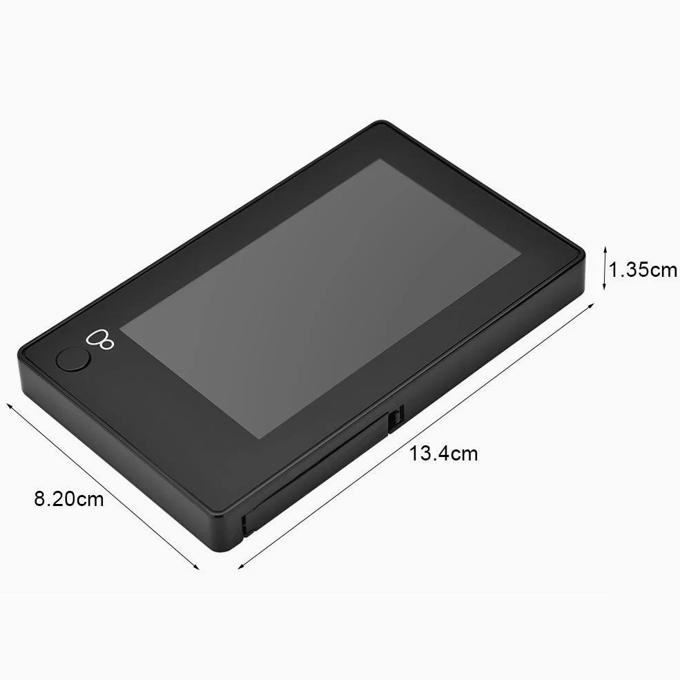 4,3-Zoll-TFT-LCD-Digital-Türspion-Kamera mit Türklingelfunktion, intelligente Videotürklingel mit Kamera für die Sicherheit zu Hause, 145 Grad Weitwinkel, 1800 mAh Lithium-Ionen