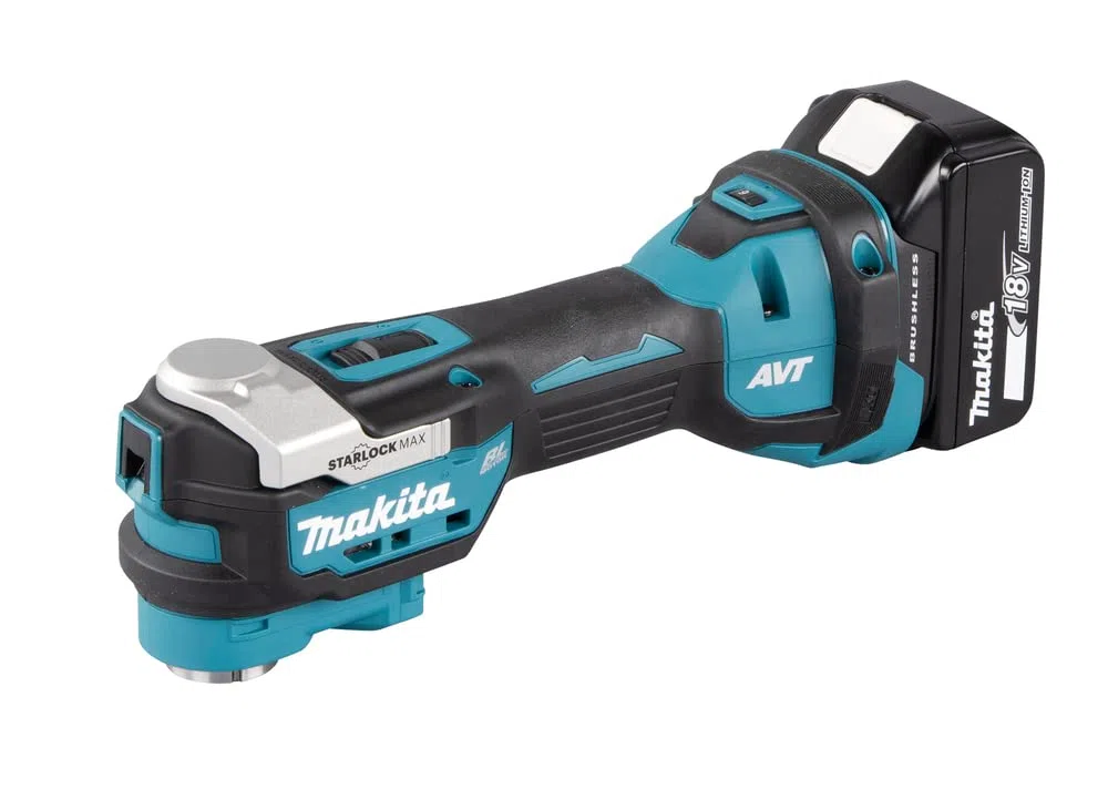 Mehrfacher Pontüren 18 -V Makita + Box + 2 Batt. BL1850B - DTM52RTJX1