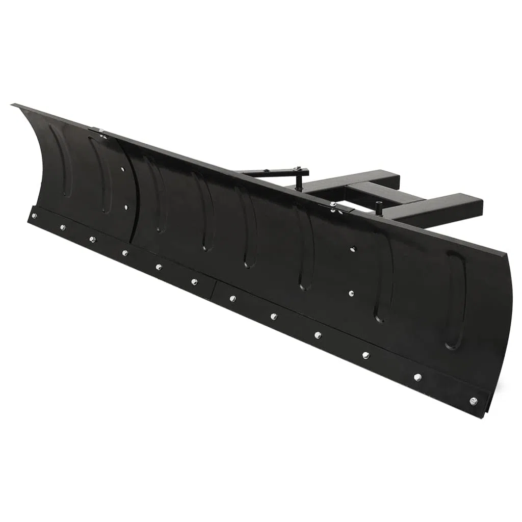 Schneeschild für Gabelstapler 200x48 cm Schwarz, Schneepflug, Schneeschild Rasentraktor, Garten Laubsammler, Auto Schneeschild, Schneeschieber, Schneeschaufel
