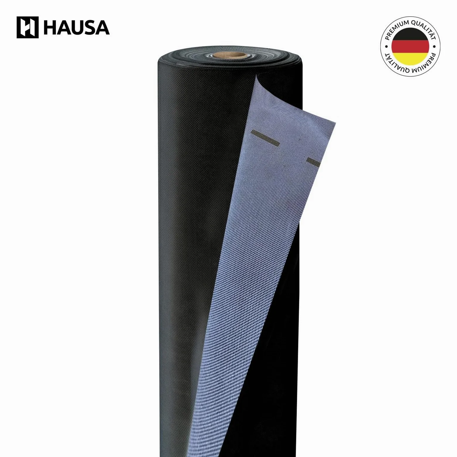 HAUSA Unterspannbahn 220g/m² dunkelblau 37,5m² (1,5m x 25m) Unterdeckbahn Platinum HU220 Dachfolie ohne Klebestreifen hochdiffusionsoffen wasserdicht Schalungsbahn Dach reißfest schlagregensicher