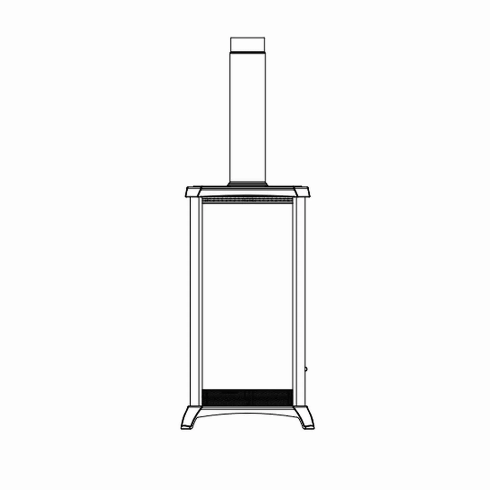 Nordica Gemma Elegance 7111600 Holzofen, Farbe Bordeaux