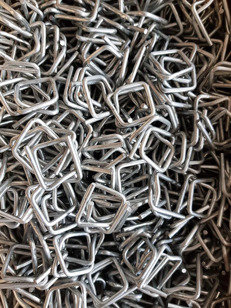 1000 Stück CB5 Draht Verschlussklemmen 16mm aus Metall für PP/PET/Textilband