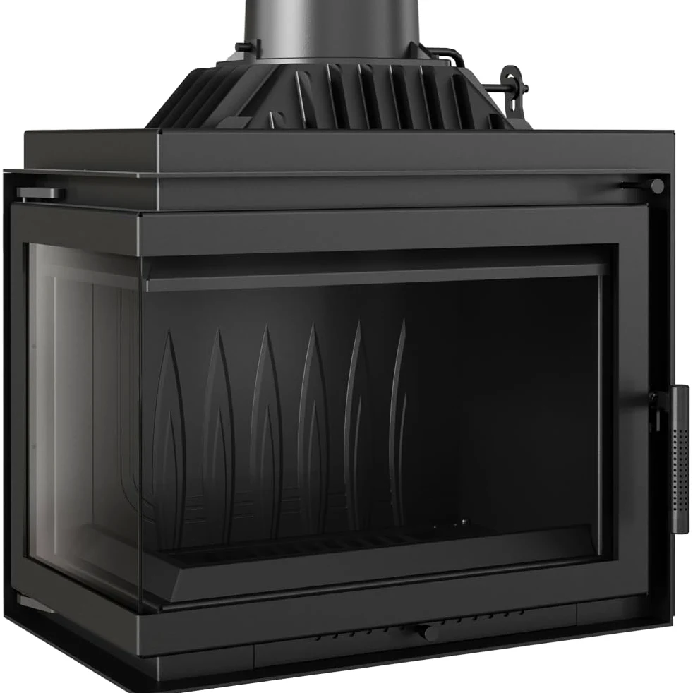 KRATKI Gusseisen Kamin 8kW Simple Kamineinsatz BImSchV Stufe 2, Eco-Design