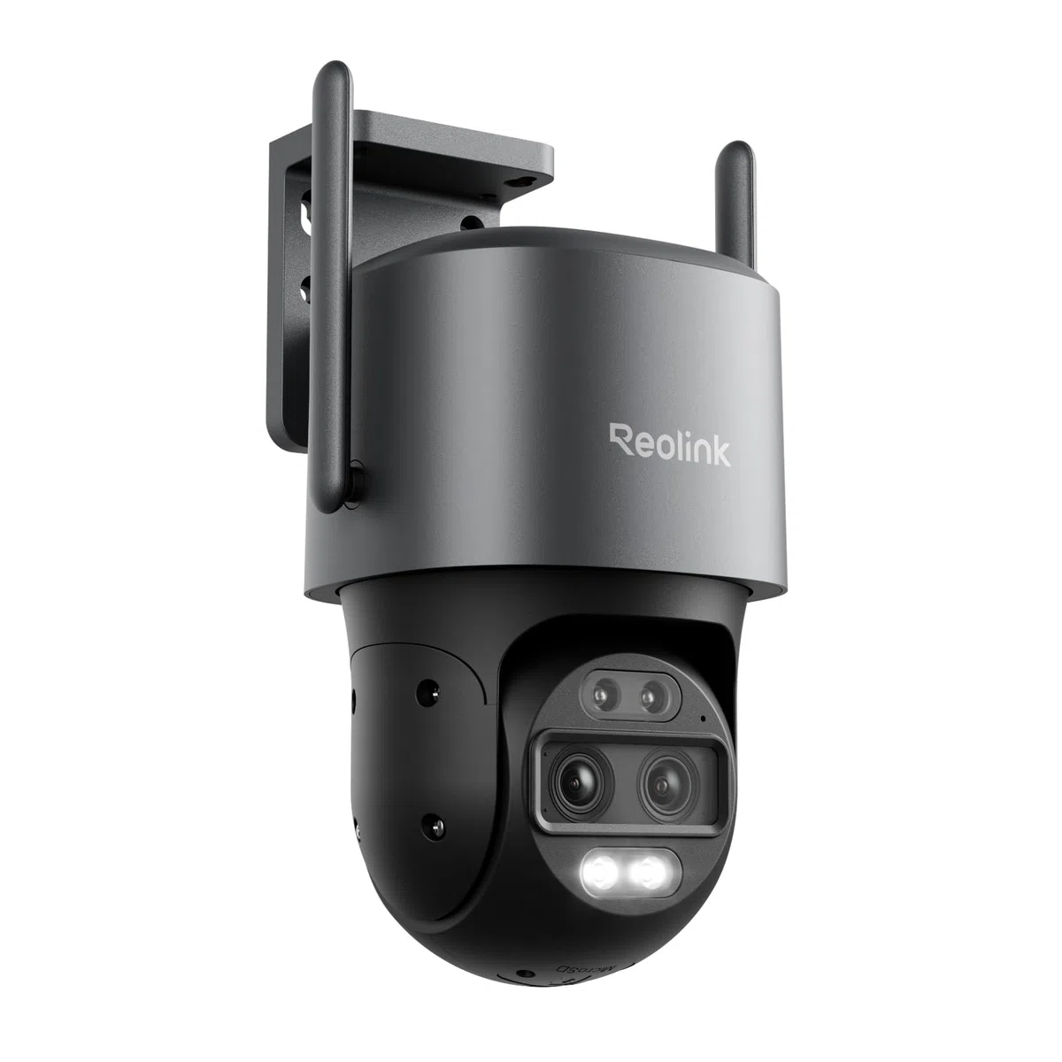 Reolink 4K 8MP Wi-Fi 6 PTZ Überwachungskamera Aussen WLAN mit Auto-Tracking-Zoom, Dual-Objektiv, Dual-Ansicht, WLAN Kamera Outdoor mit Smart-Erkennung, Farbnachtsicht, Außenkamera, TrackMix WiFi Grau