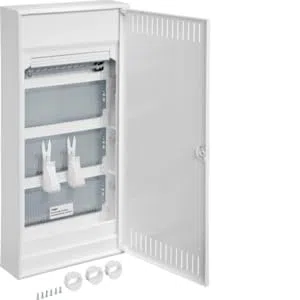 Hager VA48NW Multimedia Volta AP 4reih, Stahlblechtür