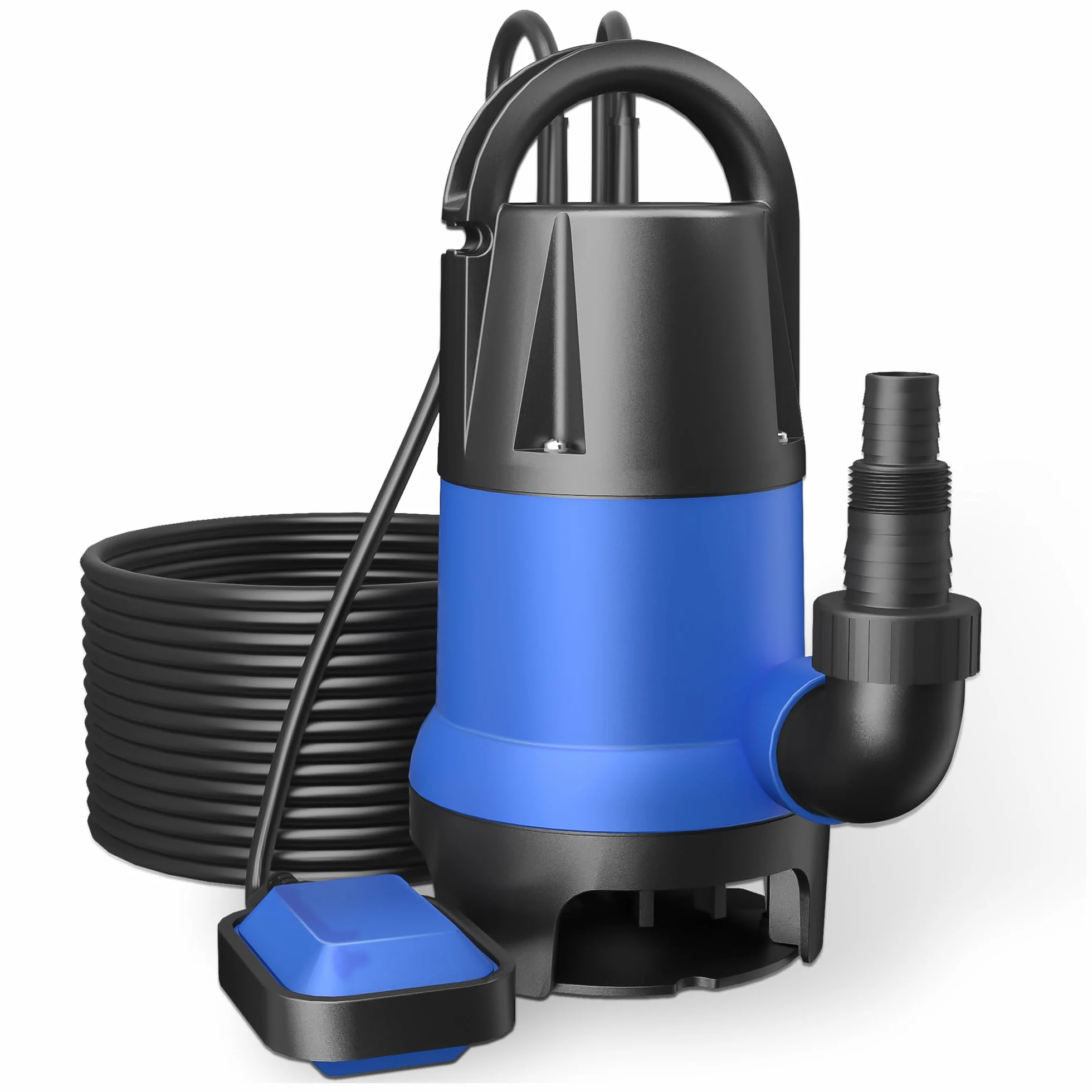 Schmutzwasserpumpe 400 W 7500 l/h Tauchpumpe Gartenpumpe Brunnenpumpe Entwässerungspumpe