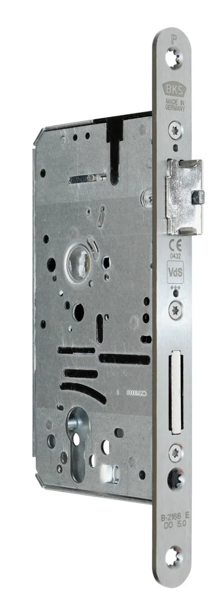 BKS Automatik FH Türschloss Panikschloss B-21660-00-R-8, Funktion E (Wechselfunktion), Dornmaß 55mm, Entfernung: 72mm, Stulp: 20x235x3mm, DIN Rechts (DIN Rechts, Dornmass: 55mm)