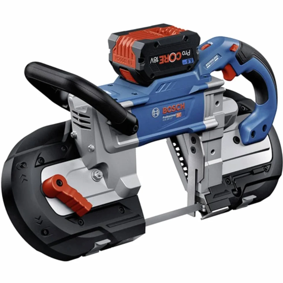 Bosch Professional Akku Bandsäge GCB 18V-127 (bürstenloser Motor, Schnittkapazität von 127 x 127 mm, inkl. 1x Bandsägeblatt, ohne Akku/ Ladegerät)