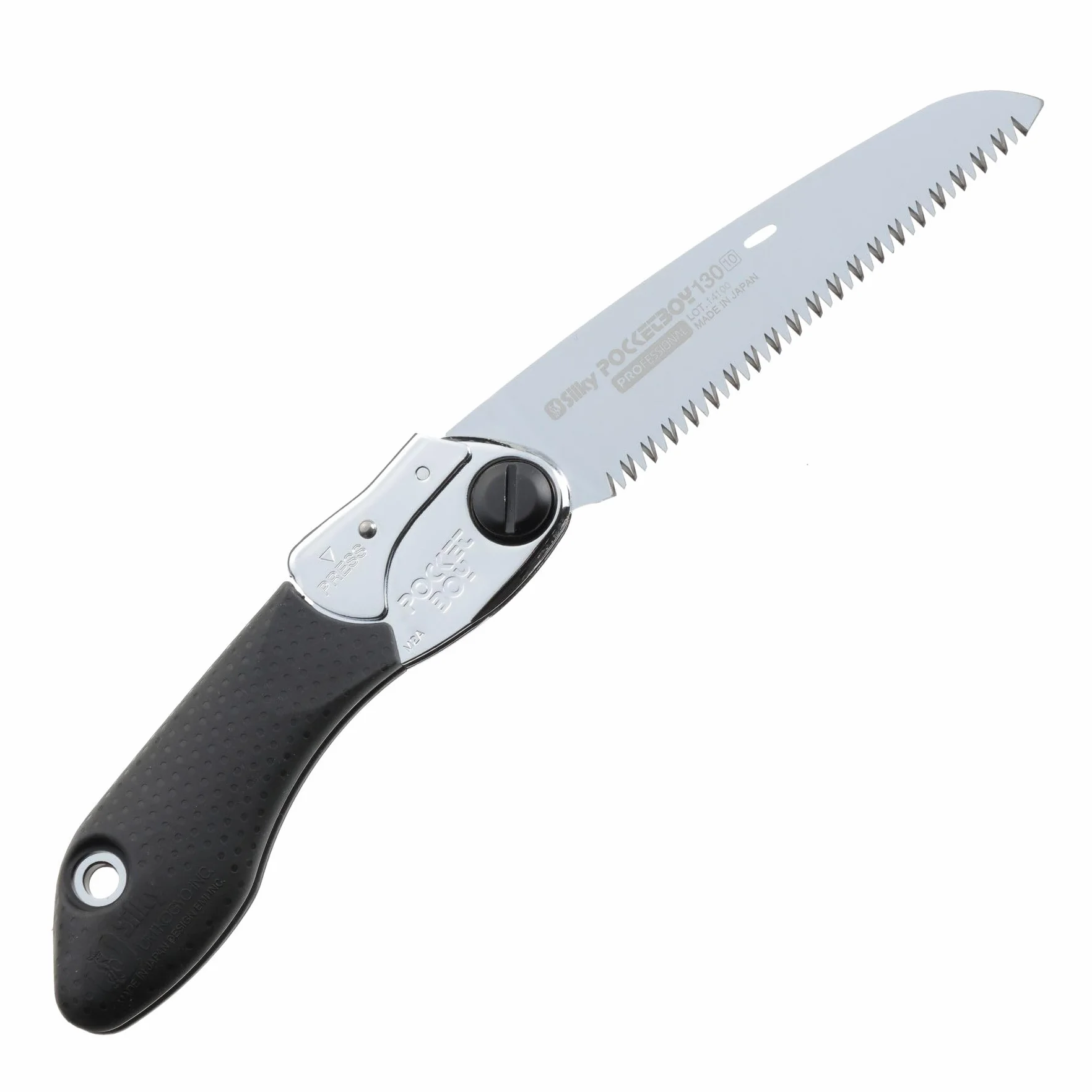 Silky Pocketboy 130 mm Klappsäge 10 ZpZ medium schwarz | Astsäge Gartensäge | Kompakte Silky Pocketboy 130 mm Klappsäge: scharfe Mirai-Me-Verzahnung, SK-4 Stahl, ergonomischer Griff – der Little Giant