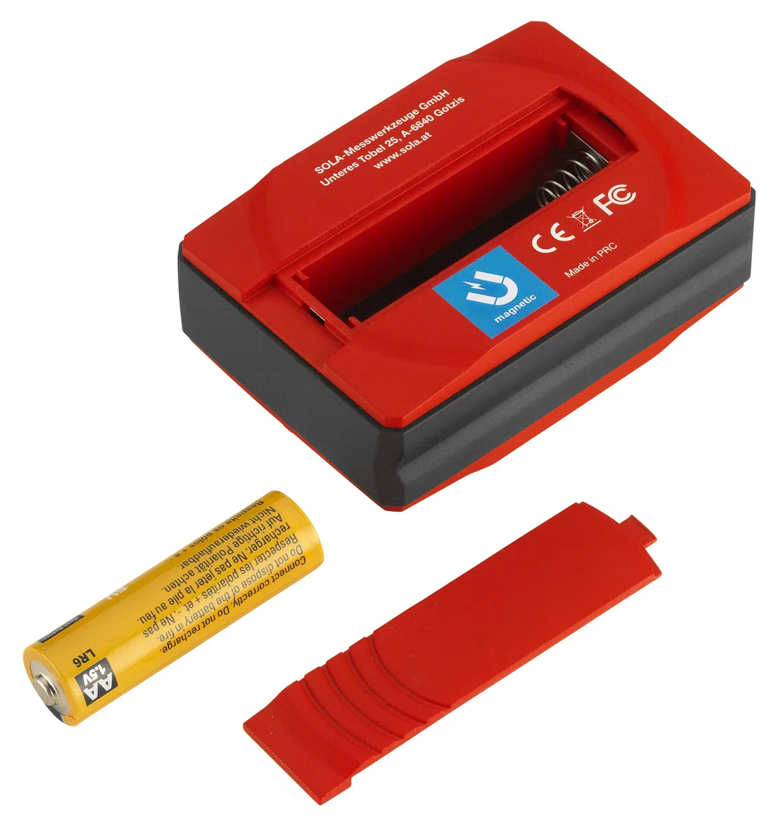 SOLA - GO! smart - Winkelmesser digital mit Bluetooth - digitale Wasserwaage mit LCD - Fernsteuerung über Smartphone und App - Neigungsmesser magnetisch mit V-Nut - bevel box magnetic - IP54
