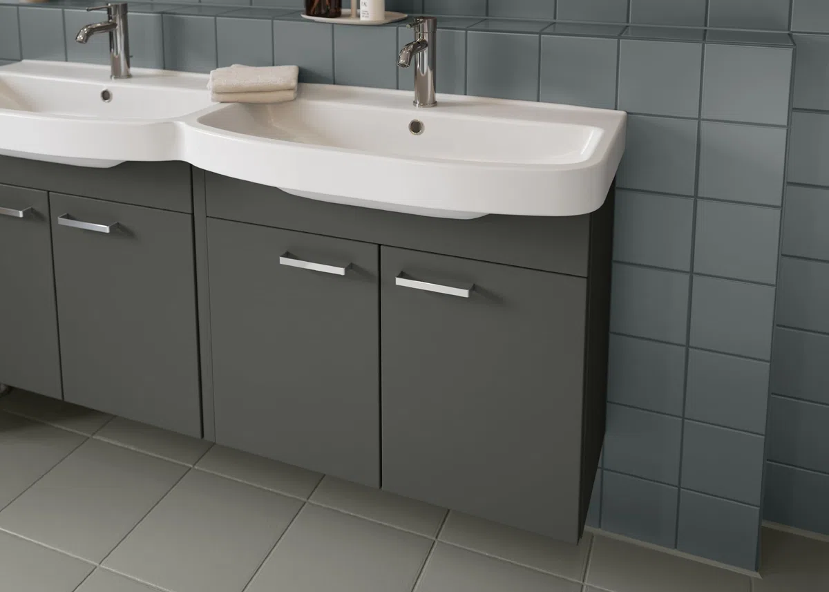 Alpina Bad & Küche Fliesen-Lack Schiefer – seidenmatter Fliesenlack für Wandfliesen im Innenbereich, feuchtraumgeeignet & streichfertig, ideal für Badezimmer, Küche & WC – 0,75 L