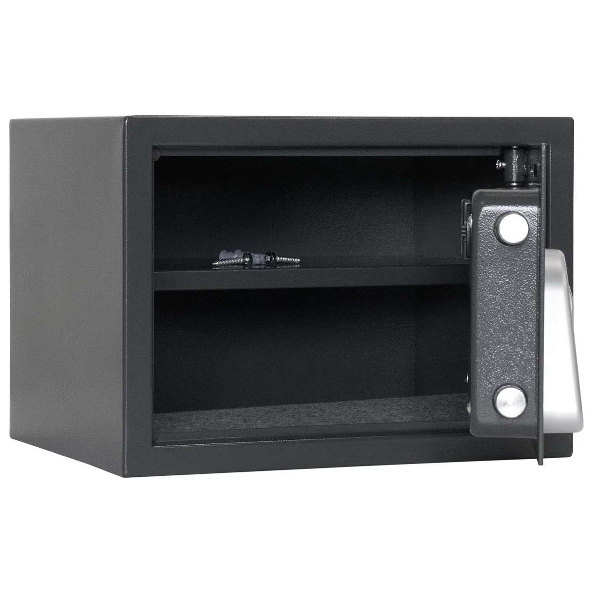 Rottner Möbeltresor Jupiter 3 Einwurfschlitz Elektronikschloss mechanische Notöffnung anthrazit BxHxT 35x25x28 cm herausnehmbarer Fachboden Filzeinlage inkl. Befestigungsmaterial
