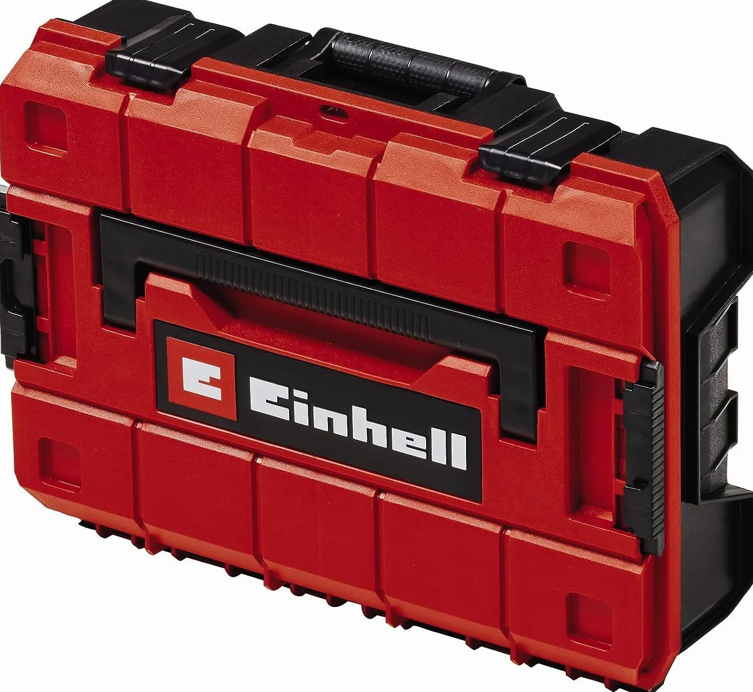 Einhell Systemkoffer E-Case S-F (für universelle Aufbewahrung von Werkzeug, 44x32x13 cm Außenmaße, max. 25 kg Beladung, spritzwassergeschützt, stapelbar, inkl. Rasterschaumstoff)