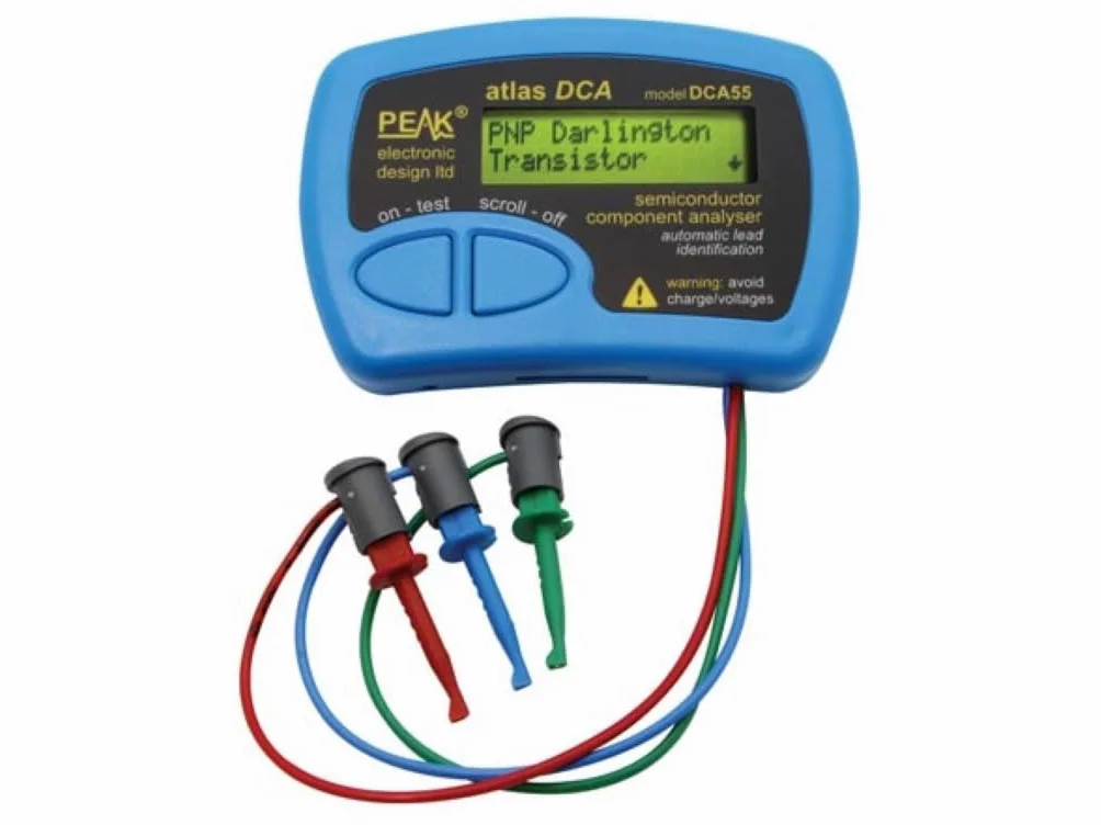 VELLEMAN - DCA55 Halbleiter-Analyzer 166078, schwarz und blau