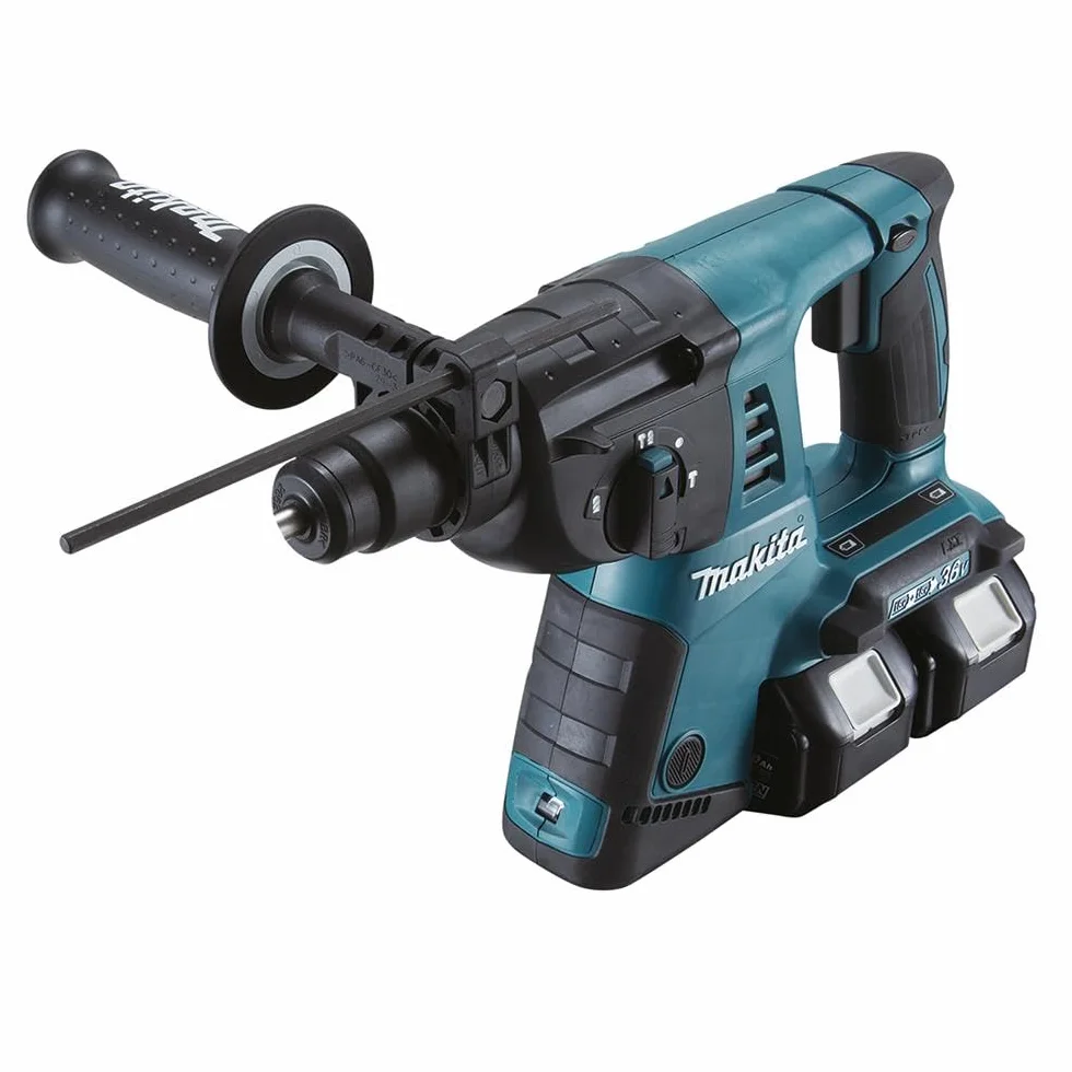 Makita DHR263Z Akku Bohrhammer für SDS Plus, 2 x 18 V, ohne Akku und Ladegerät, Lithium Ionen, Blau, Schwarz