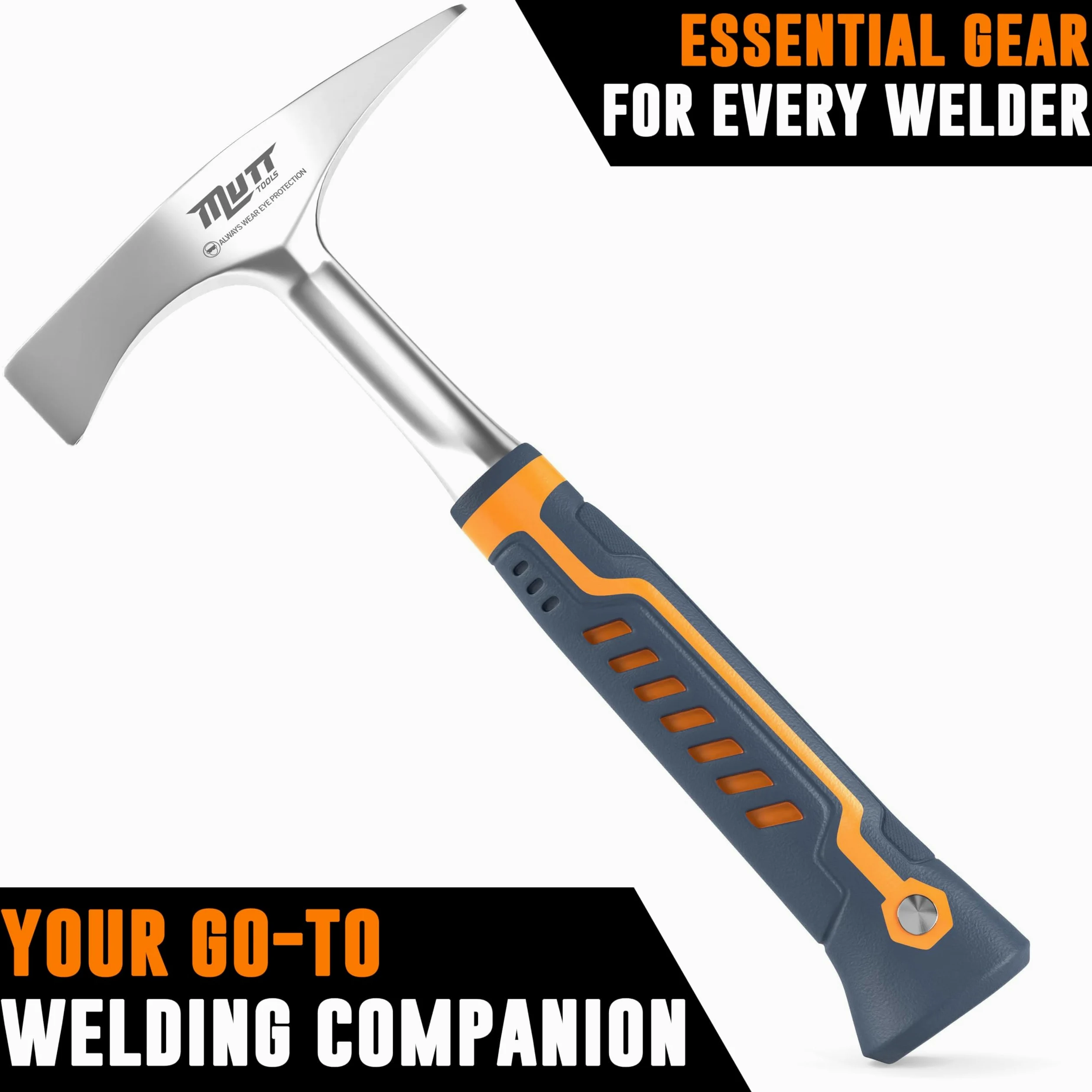 AMERICAN MUTT TOOLS Schweißmeißelhammer - 396.9 g Schweißhammer Splacke Schlacke - Schlackenhammer, Meißelhammer, Schweißhammer, Schweißerhammer, Schweißmeißelhammer, Schweißer Chipping Hammer, Chipi