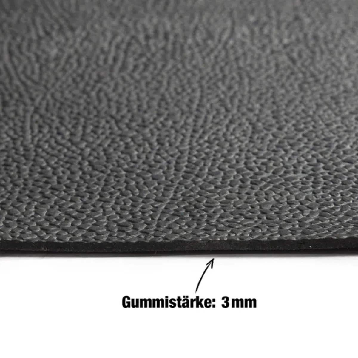 Floordirekt Gummimatte Meterware - Gummiläufer in vielen Strukturen - Antirutschmatte - Bodenbelag (Orange-Peel GW3006, 100x700 cm)