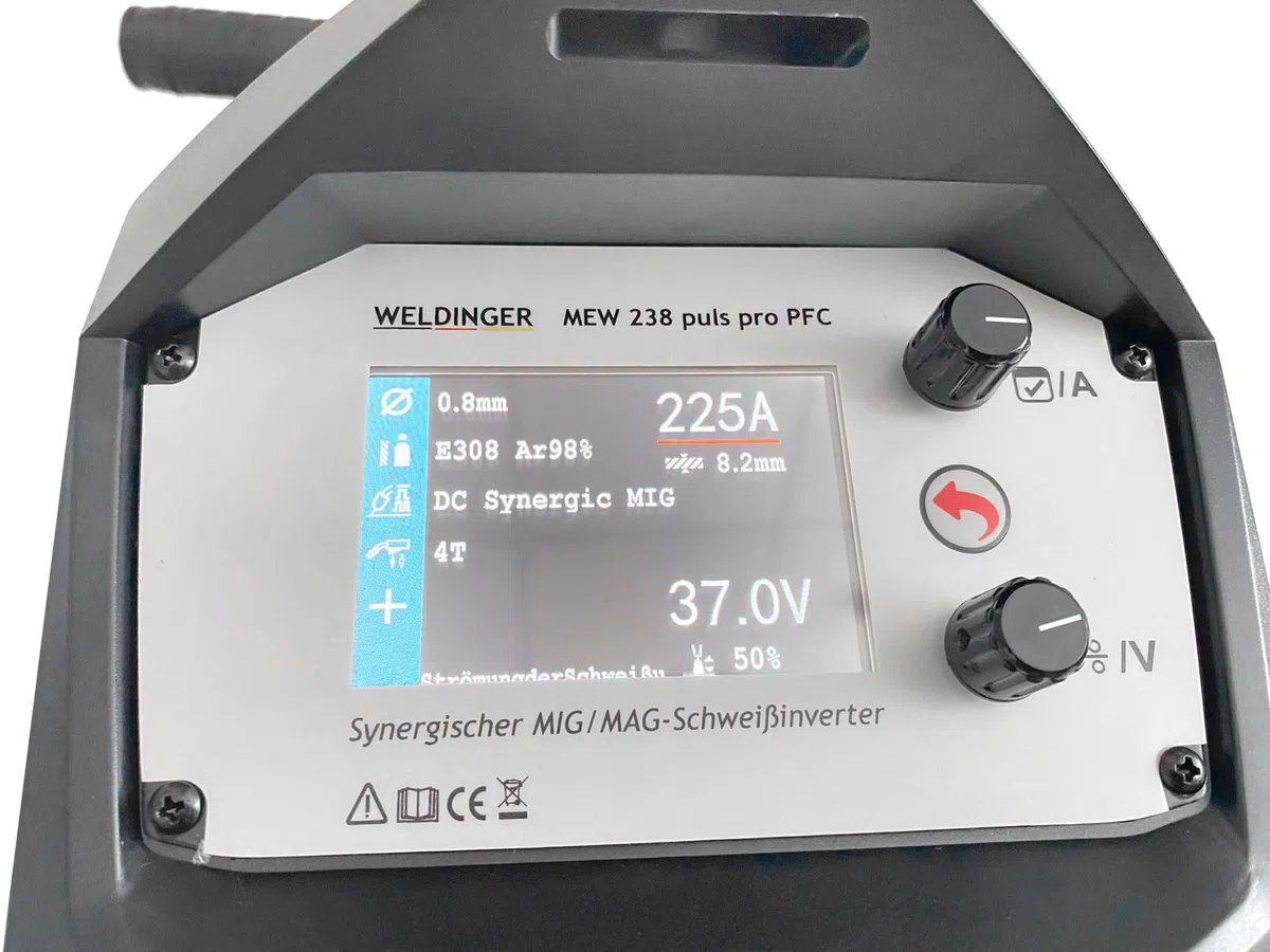 WELDINGER MEW 238 puls pro PFC synergischer MIG/MAG-Schweißinverter