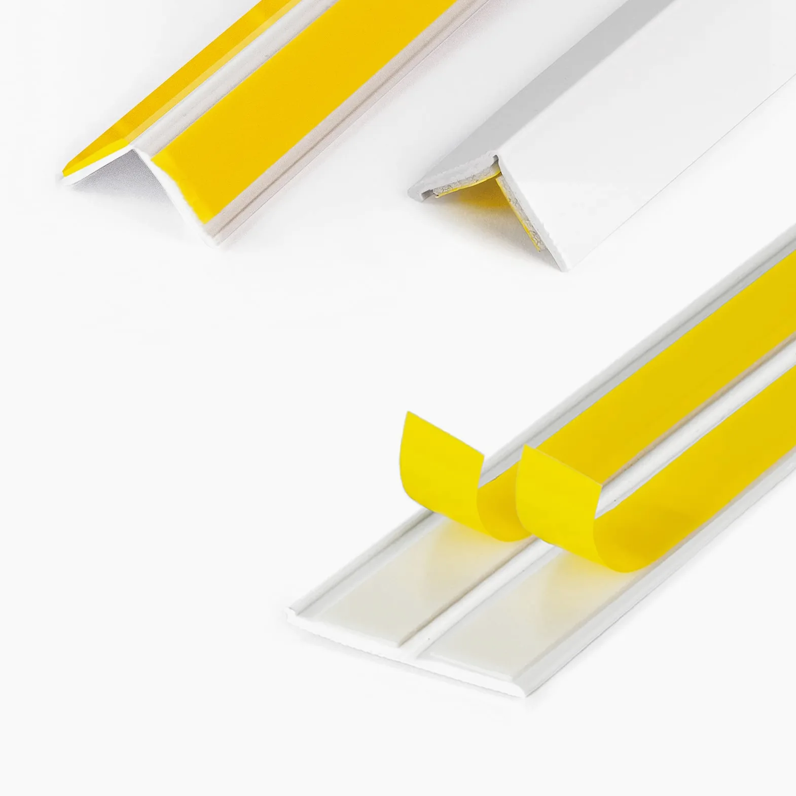 DQ-PP WINKELLEISTE – 15m Länge – 15x15mm – 1,5mm Stärke – Weiss – Fensterleisten Knickwinkel Eckleiste Abschlussleisten selbstklebend
