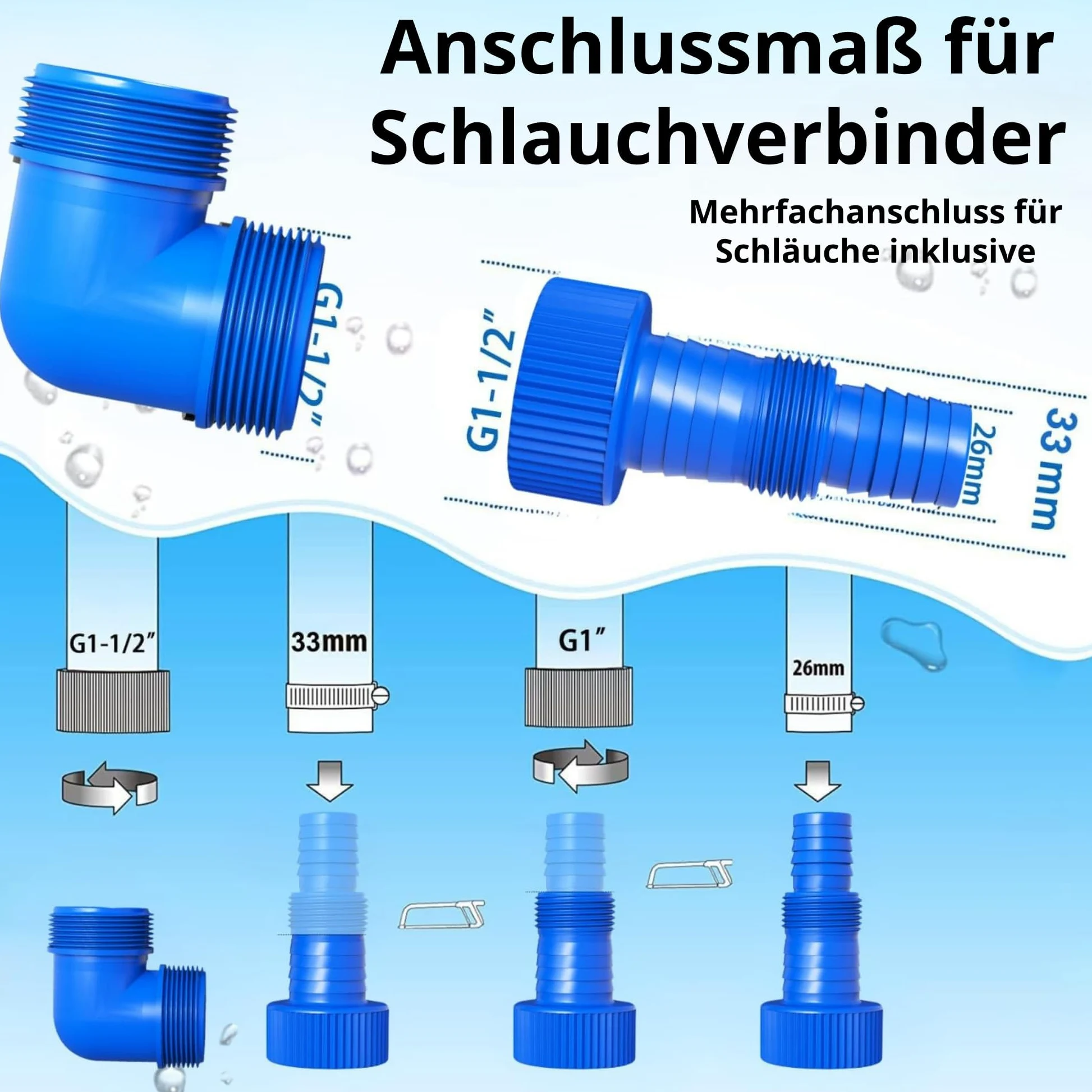 FOTING Flachabsaugpumpe 550 W, 17.000 l/h, Förderhöhe bis 9 m, Eintauchtiefe bis 7 m, flachabsaugend bis 1 mm, für Pool, Keller und Entwässerung