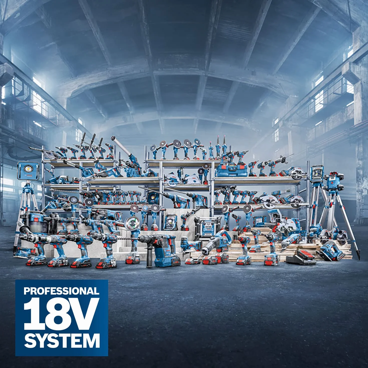 Bosch Professional 18V System Akku Heißluftgebläse GHG 18V-50 (inkl. Reflektordüse, 32x 33 mm, Reduzierdüse, 9 mm, L-BOXX, ohne Akku/ Ladegerät)