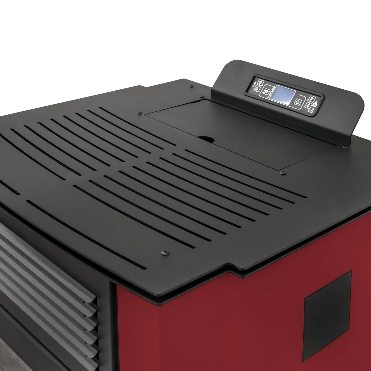 STUFE A PELLET ITALIA Colorado 15 KW | Pelletöfen Effizienz 92% Heizt 140m² Autonomie 15 Std. Programmierbar 5 Geschwindigkeiten und Leistungsstufen 24 Monate Garantie Rot