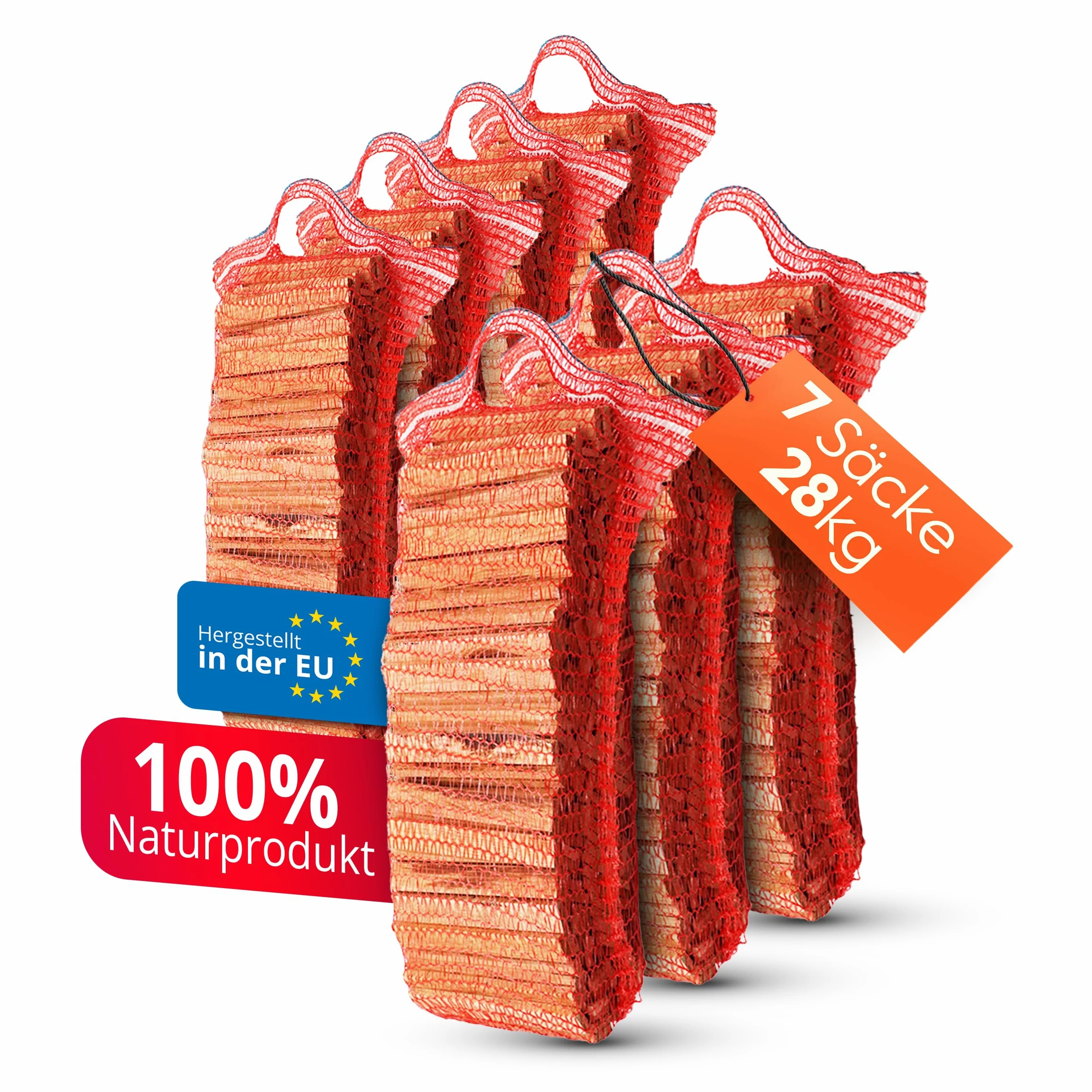 Aleko Parkett Premium 28 kg Brennholz - Anzünder aus Eichenholz, Bio Kaminanzünder, für Grill, Kamin, Ofen - perfekter Grillanzünder, getrocknetes und unbehandeltes Anmachholz
