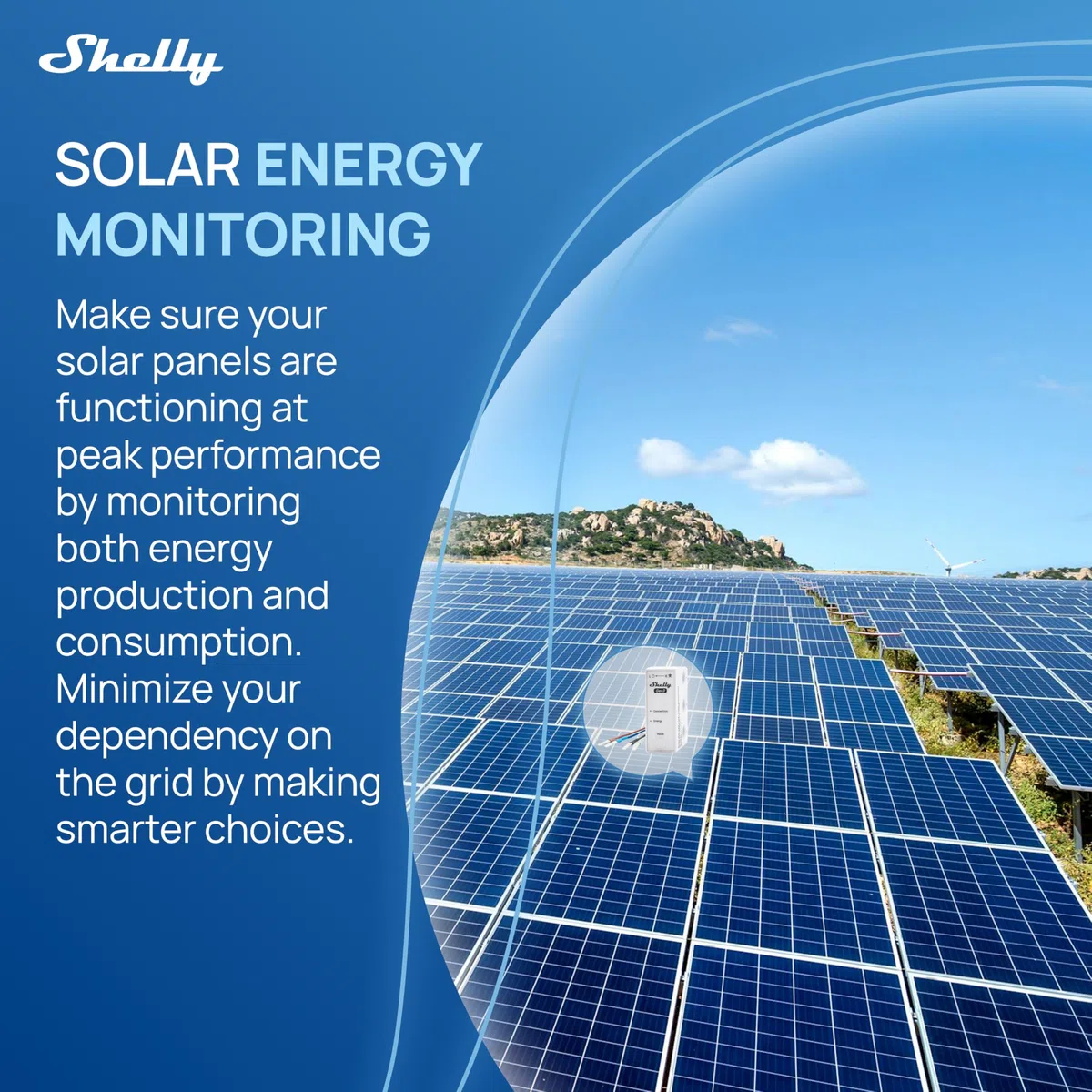 Shelly 3EM-63W Gen3, WLAN-Energiemessgerät für Drei- oder Einphasenanlagen, Echtzeit-Vier-Quadranten-Messung, Keine Lastschwelle, Photovoltaik-kompatibel, Kein Hub Erforderlich