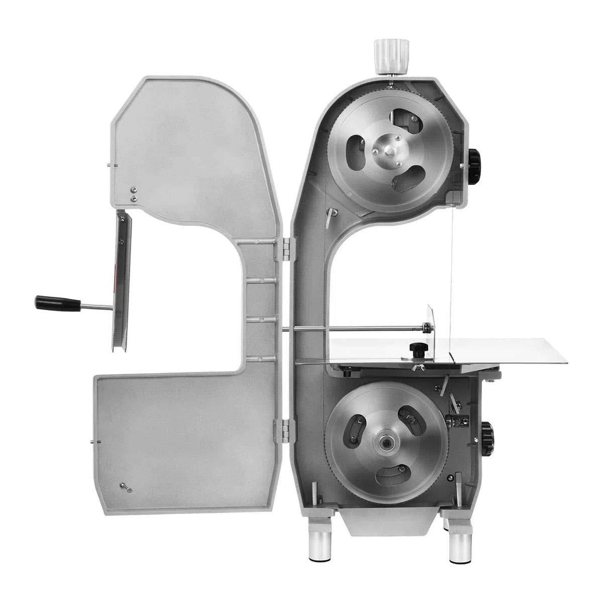 Royal Catering RCBS-1650.1ECO Knochensäge Elektrisch Knochenbandsäge Fleischsäge Edelstahl (880 W, Schnittstärke bis 180 mm, Arbeitsfläche 440 x 460 mm)