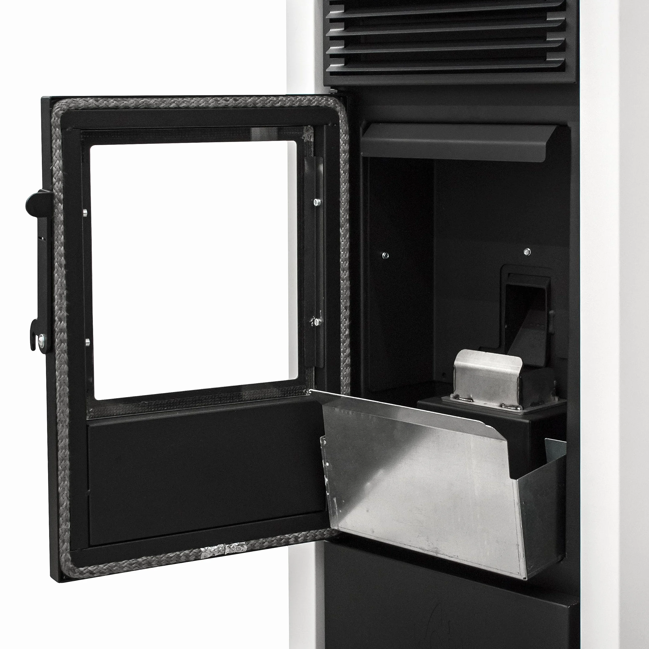STUFE A PELLET ITALIA California 10 KW WiFi | Pelletöfen Effizienz 90% Heizt 80m² Autonomie 20 Std. Programmierbar WiFi-Steuerung 5 Geschwindigkeiten und Kräfte Kompaktes Design 24M Garantie Weiß