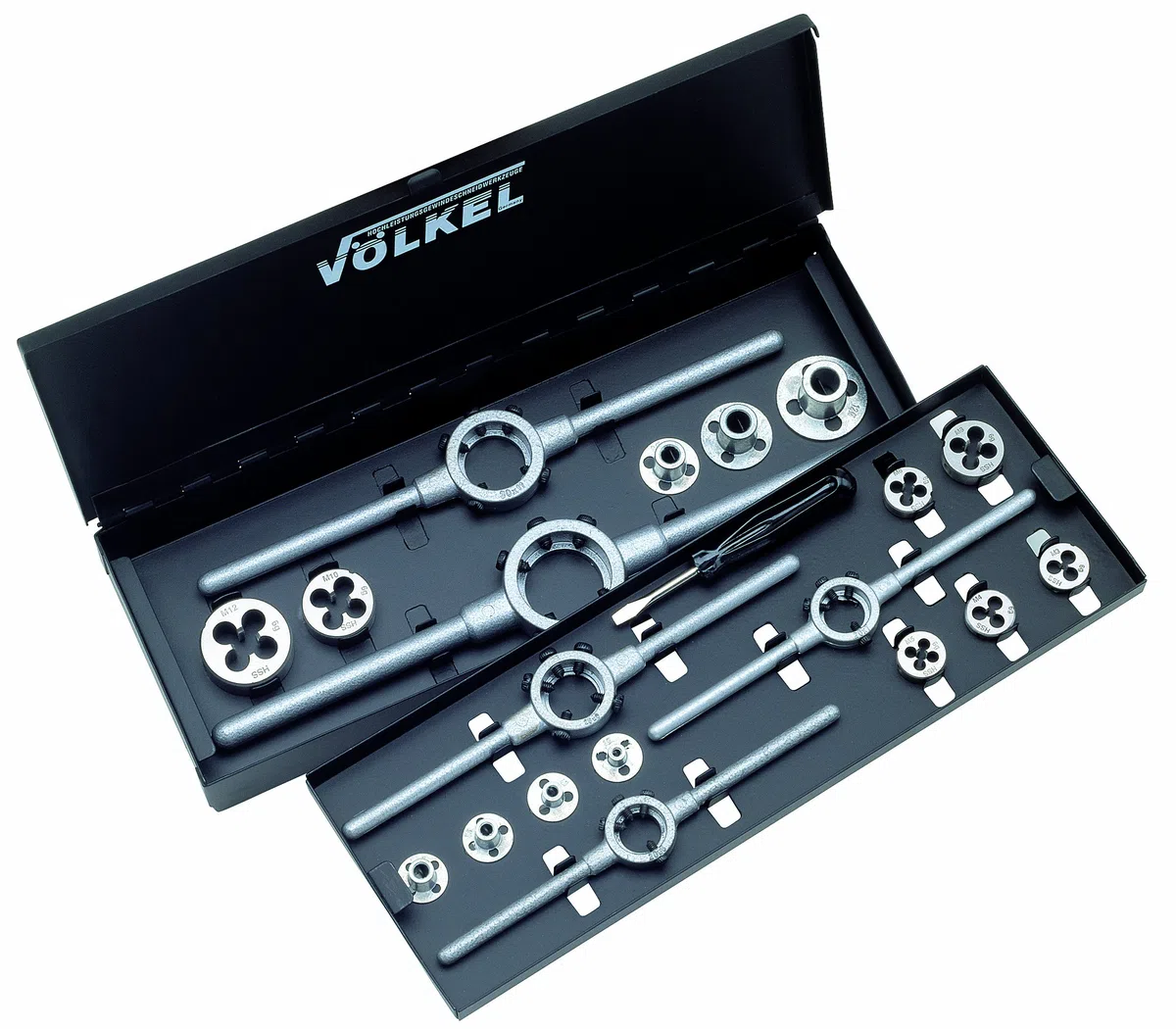 Völkel 49599 HSS Schneideisen- und Führungssatz, 3 mm - 12 mm