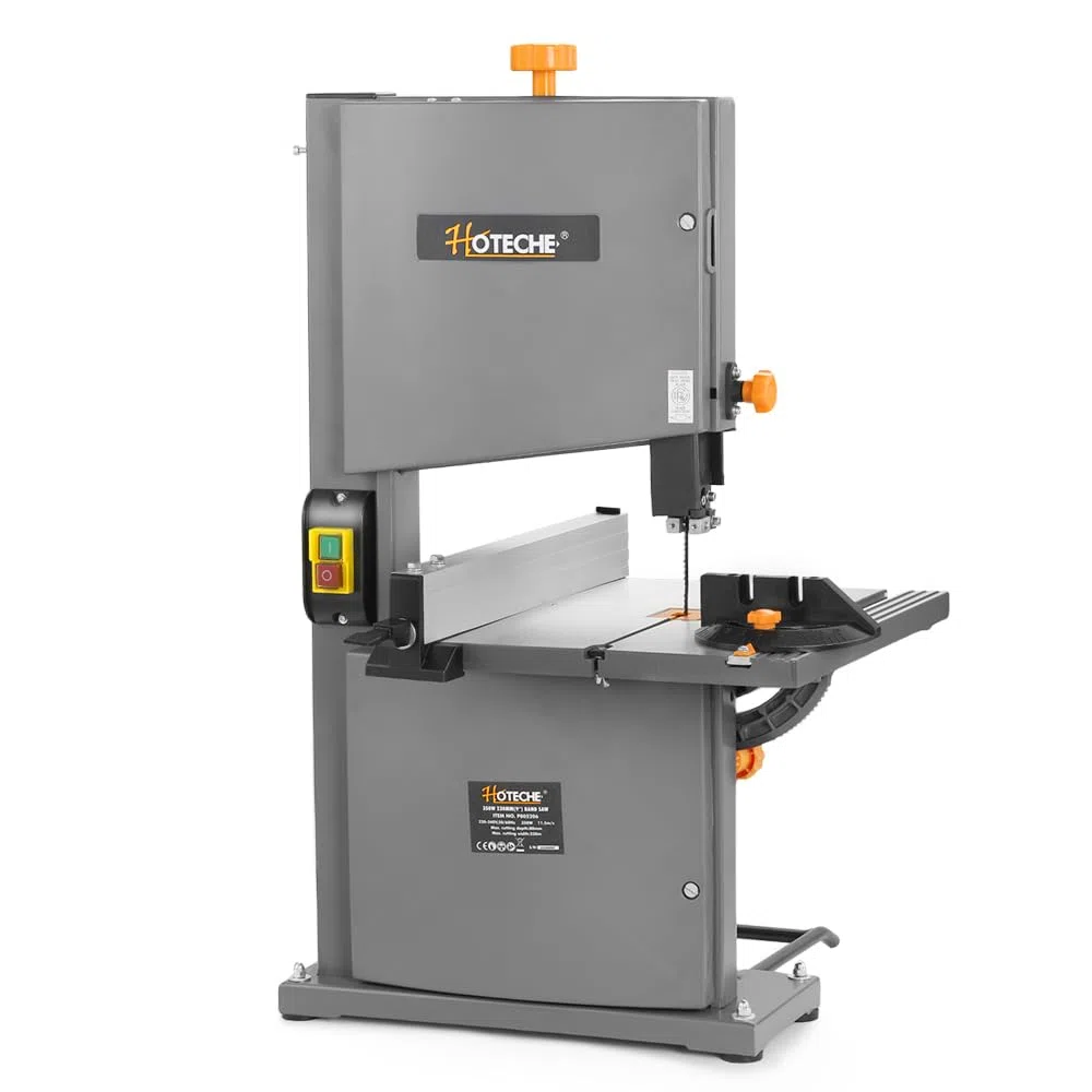 Hoteche 230MM Bandsäge | 350W Kupferdrahtmotor, 11.5M/S Sägeblattgeschwindigkeit, in Zwei - Wellpappe - Karton