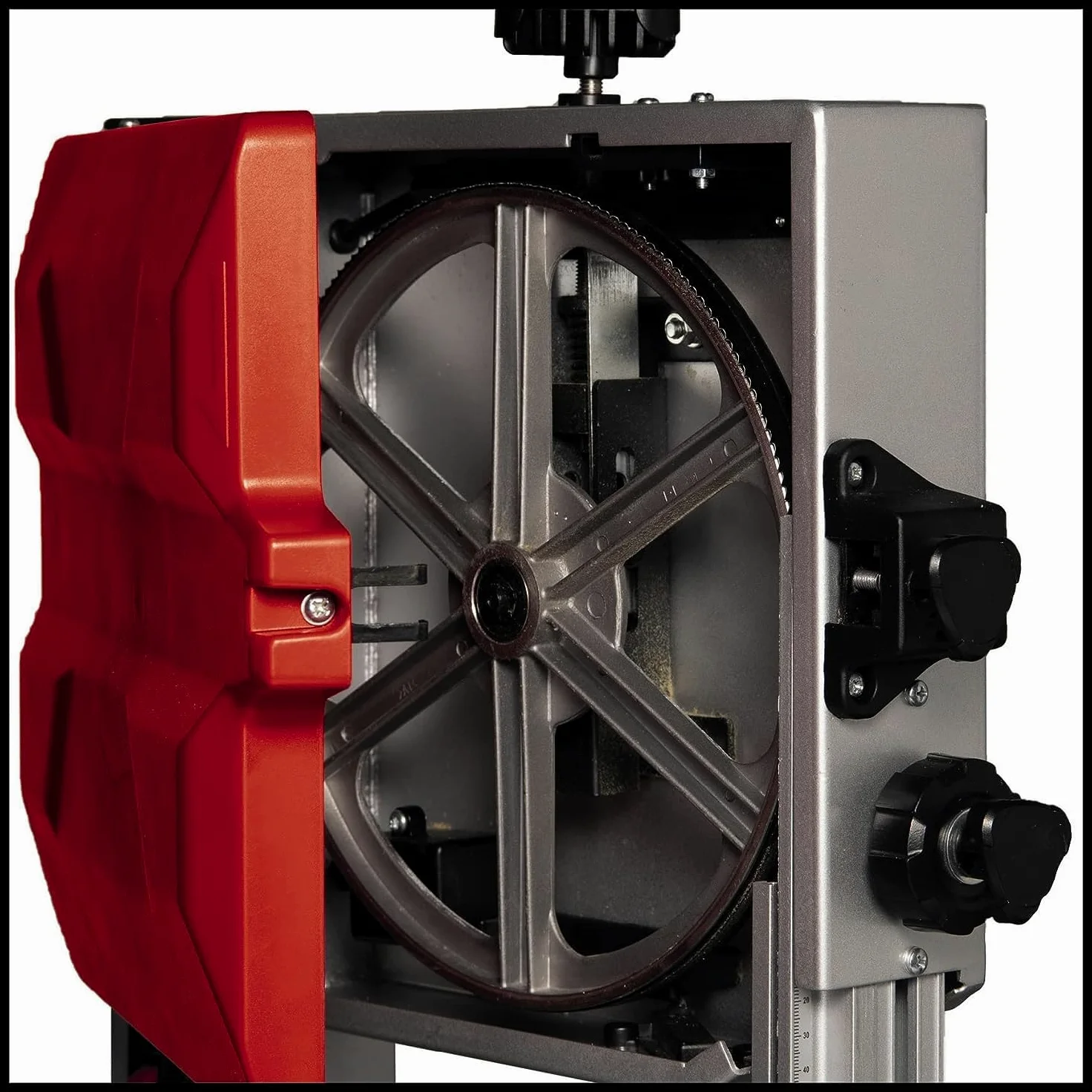 Einhell Bandsäge TC-SB 245 L (400W, max. Sägebandgeschwindigkeit 726m/min, 245 mm Durchlassbreite, max. Schnitthöhe 101 mm, neigbarer Sägetisch, Parallel- und Winkelanschlag, Absauganschluss)