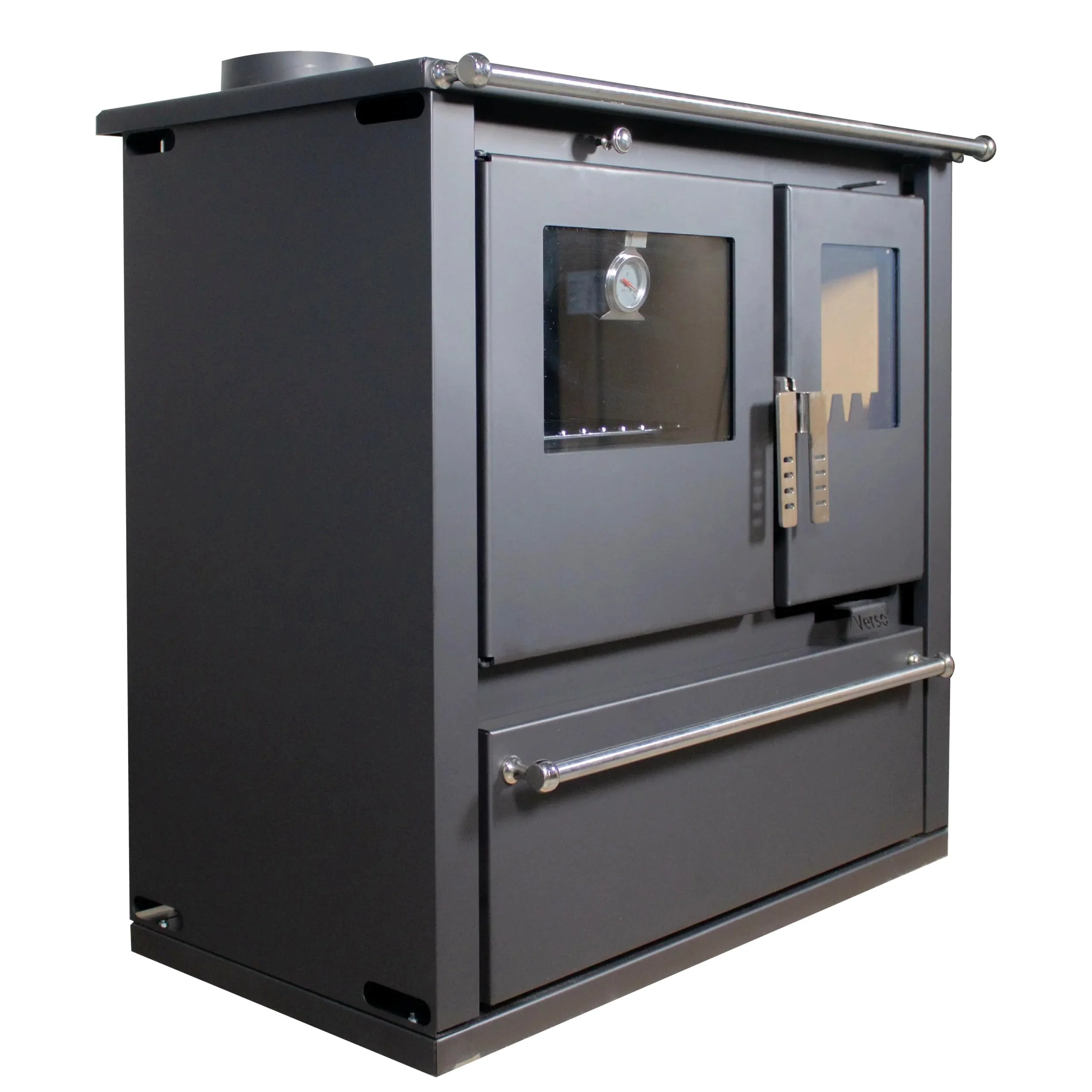 EEK A+ Verso CS Plus Küchenofen Kaminofen Holzherd 7.7 kW - Schwarze Links