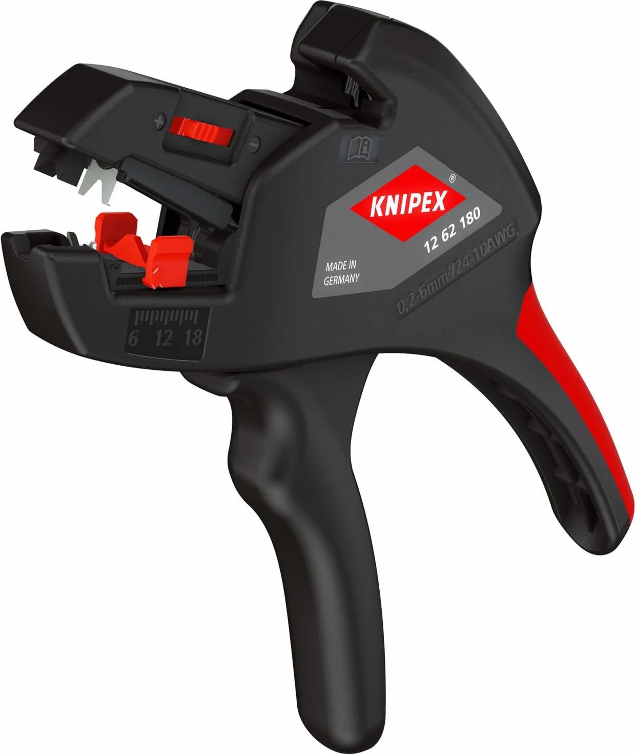 KNIPEX Tools 1262180 Abisolierzange, automatisch, 10-24 AWG