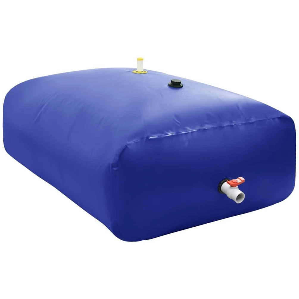 Faltbarer Wassertank 3000L PVC Wasserbehälter für Garten und Camping mit Wasserhahn, Regenwasserbehälter 200x150x100 cm