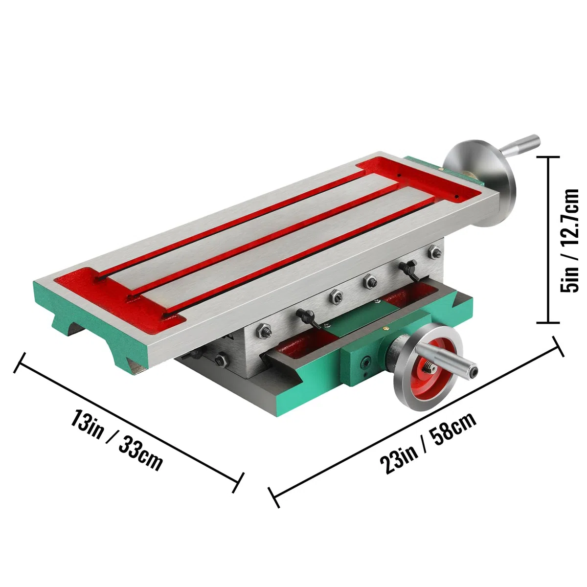 VEVOR kreuztisch Tischbohrmaschine 450 mm, Frässchraubstock 170 mm, Bench Clamps 100 mm, Metall Professionelle Gusseisen Schraubstock für Säulenbohrer Breite Backen und den vielseitigen Einsatz