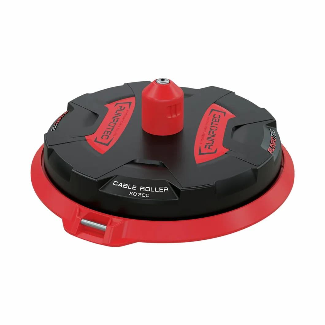 RUNPOTEC - XB 300 Cable Roller/ Kabelabroller | Universeller Kabeltrommel Auf- & Abroller für kleine bis mittlere Kabeltrommeln | Kompakter & leichter Kabelaufroller belastbar bis 300kg | Ø 30cm
