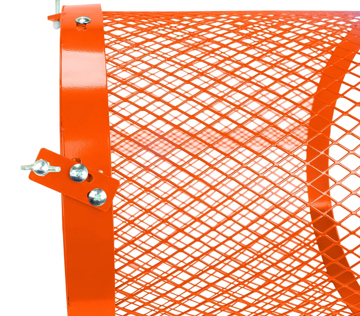 IXES Siebtrommel für Betonmischer (76 Liter Volumen, 46 cm Durchmesser, Universalhalterung für Mischer mit gebördelten Rand) 7908401701 orange