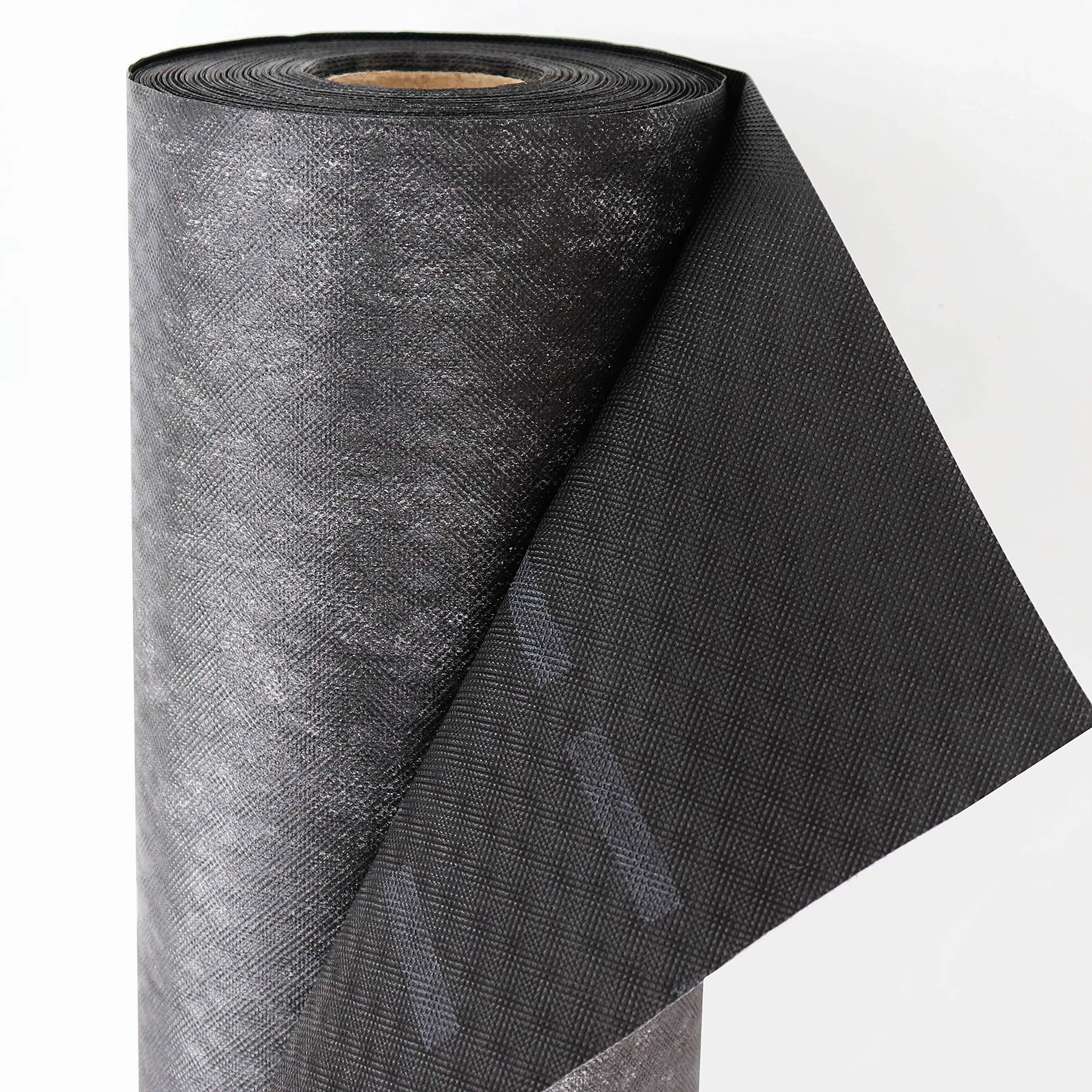 Hochwertige diffusionsoffene Unterspannbahn von Aquagart I 50m Schalungsbahn schwarz 130g/m² 1,5m breit SD-Wert: 0,02m I Dachfolie wasserdicht & atmungsaktiv I Dachbahn Dachpappe Dachunterspannbahn