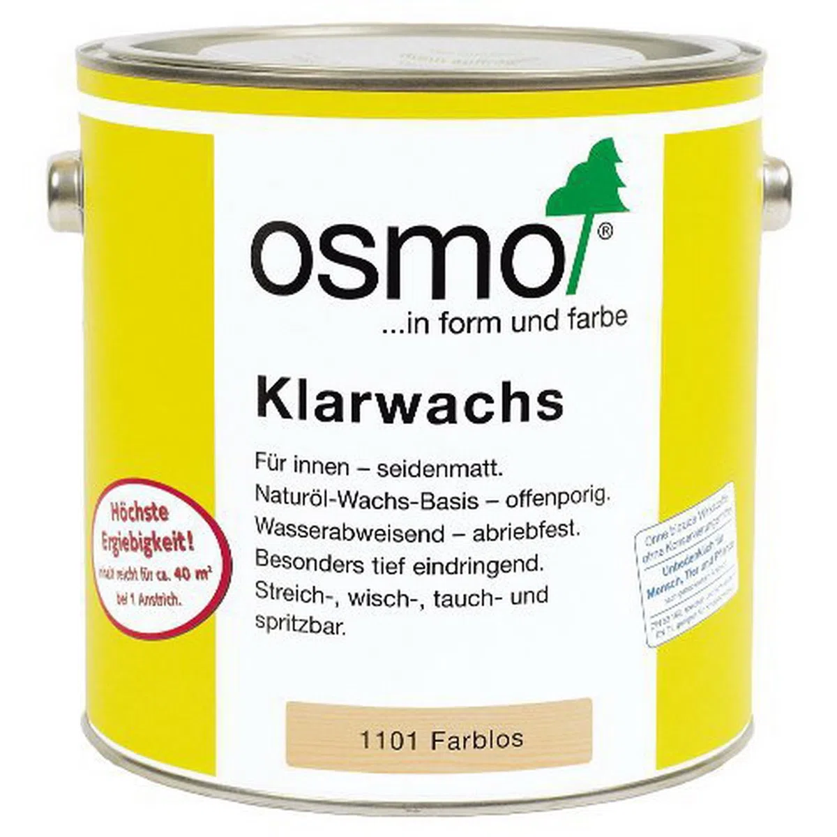 OSMO Klarwachs 2,5 Liter Farblos 1101
