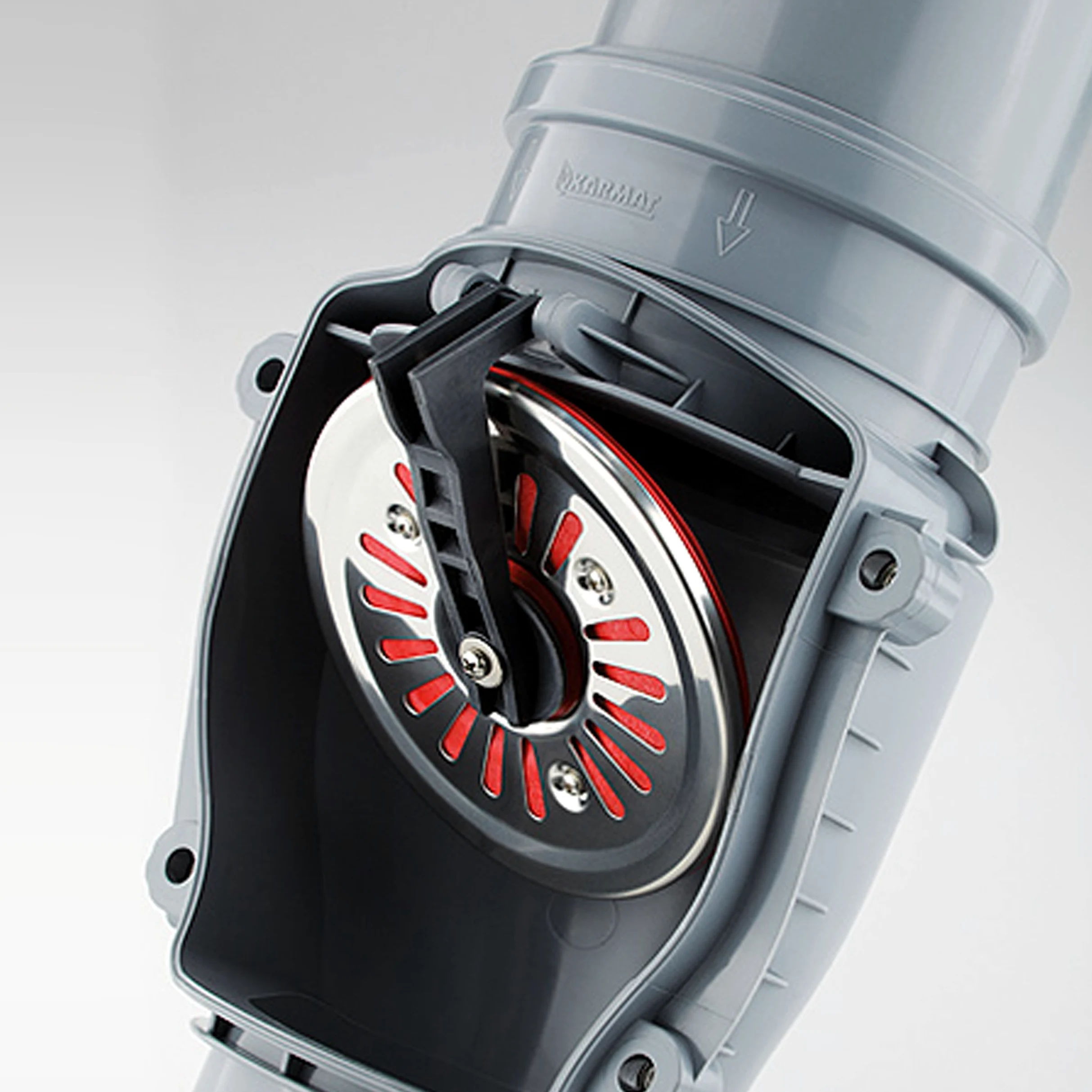 Ø110 mm ZB110 VERTIKAL Rückstauklappe Rückstauverschluss Rückstauvent DN110 für KG,HT, Rattenstop