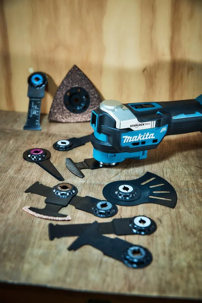 Mehrfacher Pontüren 18 -V Makita + Box + 2 Batt. BL1850B - DTM52RTJX1